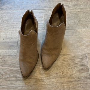 Bootie. Swede tan.  Size 7. Great condition.